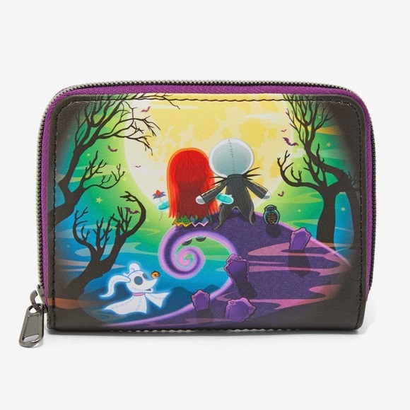 Loungefly Disney Nightmare Before Christmas Jack and Sally wallet - Picture 1 of 8